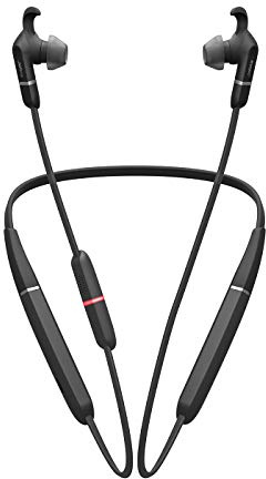 Jabra Evolve 65e Casque Tour de Cou sans Fil, Link 370, optimisé MS – Casque Bluetooth avec jusqu'à 13 Heures d'autonomie – Son supérieur pour Les appels et la Musique – Casque antibruit Passif