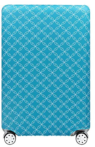 OuLi Store Kofferhülle Elastisch Kofferhülle Bambus Kohlefaser 18-32 Zoll Kofferschutzhülle Gepäck Cover Reisekoffer Hülle Kofferschutz Luggage Cover Gepäckabdeckung (Blau, XL-29-32 Zoll)