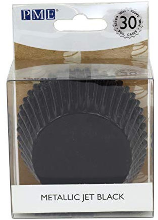 PME - Pirottini di Carta per Cupcake e Muffin - Neri, 30 Unità
