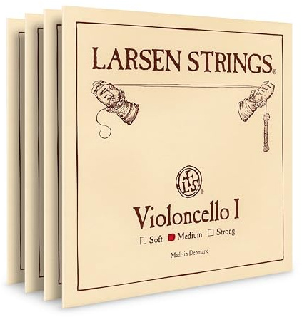 Larsen Original Cello Strings – Medium Tension Set - Balanced Warmth and Projection for All-Round Performance
