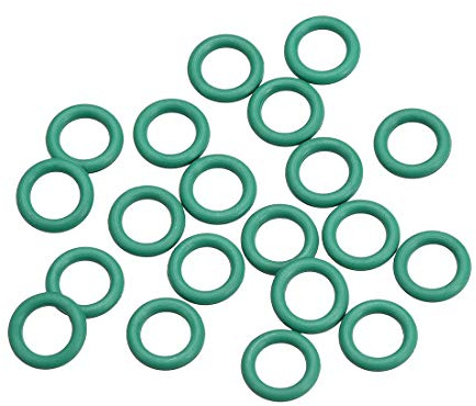 sourcing map 20 Stück O Ring 3.5mmx6.5mmx1.5mm FKM Dichtungsringe O-Ringe Fluor Gummi Öl Säure Unterlegscheiben für Industerie Maschinen Auto Reparatur Wärmebeständigkeit