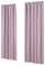 Deconovo Lot de 2 Rideaux Thermiques Opaques avec Galon fronceur pour Le Salon, 200 x 140 cm (Hauteur x Largeur) Rose Clair