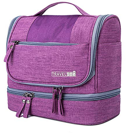 FORRICA Trousse de Toilette Grande Sac à Rangement Organisateuer Maquillage Cosmétique Suspendu Portable Voyage Camping Cosmétique Sac pour Hommes et Femmes