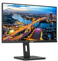 Philips Monitors Monitor QHD de 246B1-24 Pulgadas, 75Hz, IPS, 4ms, Acoplamiento USB-C, Altavoces, Ajuste de Altura, sensores de Potencia (2560 x 1440 @ 75Hz, 250 CD/m² USB-C/HDMI 1.4 / DP 1.4), Negro