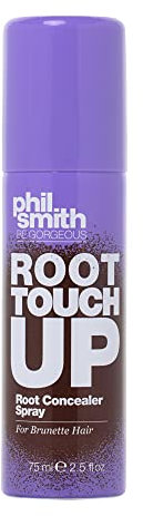 Phil Smith Be Gorgeous | Root Touch Up Root Concealer Spray for Brunette Hair | Quick Drying | Hides Grey Hairs | 75 ml