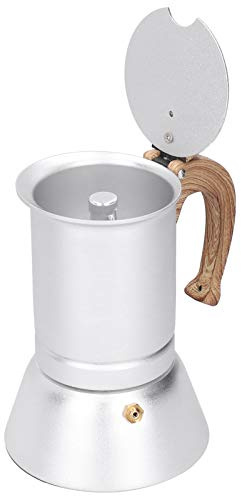 Cyrank Stovetop Espresso Maker,150ml Stainless Steel Stove top Coffee Maker,3-Cup Moka Pot Coffee Maker Espresso Pot for Induction Cooker