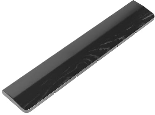 Faluber Black Lacquered Ash Wood Keyboard Wrist Rest, 44 cm Ergonomic Palm Support, 20 mm High Solid Wood Wrist Rest for Full-Size Mechanical Keyboards