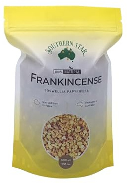 Southern Star Original Frankincense Resin - 100% Natural Premium Frankincense from Greece, Traditional Hand Made Incense Gems for Aromatherapy, Meditation, Religious Ceremonies and Yoga, 500gm