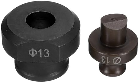 QUARKZMAN Troqueladora Hidráulica para Perforar Agujeros de 13mm de Precisión - Kit de Perforación Eléctrica Hidráulica para Máquina Perforadora MHP-20 JP-20, Borgoña y Negro