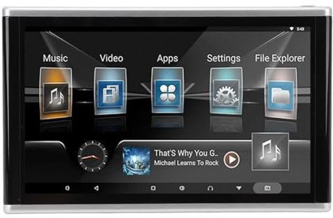 Naroote Television Portatil, Universal Pantalla Táctil IPS de 10,1 Pulgadas Pantalla De Coche Portátil Reproductor BLU-Ray Reproductores de Vídeo Tableta con Monitor para Reposacabezas