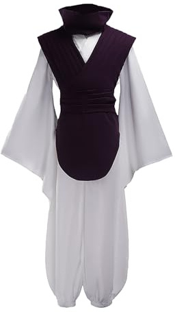 SBluuCosplay Choso - Uniforme de cosplay blanco con kimono morado para Halloween (talla M)