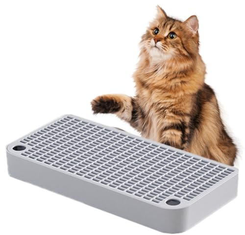 Rampe de Chats pour litière Riche de litière Chats surélevée pour boîtes, Tapis Nettoyage Facile Lavable avec étapes Fonction Filtre adaptées aux Petits et aux âgés