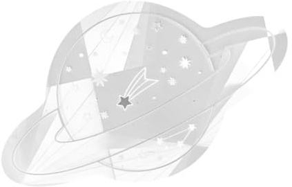 Pegatina Decorativa para Ventana Planeta Prismática Autoadhesiva