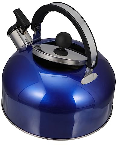 Wmmner Pot Pichet de Boissons Bouilloire Bouilloire À Thé Siffler Bouilloire Sifflant Bouilloire À Eau Siffler Bouilloire À Thé Pichet À Jus Carafe/Vert/18.50 * 18,50 * 18.00Cm/Bleu/18.50*18.50*18.00C
