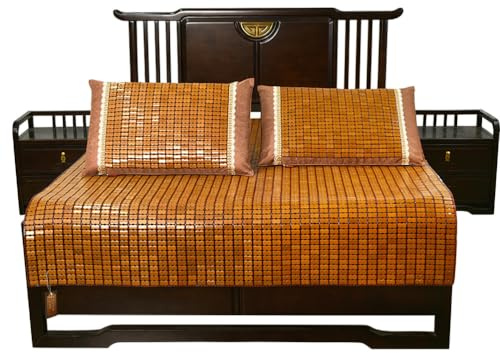 Beef Tendon - Materassino estivo in bambù, pieghevole, traspirante, per un sonno fresco e confortevole, durevole, 10-15 anni, adatto per letto singolo, matrimoniale, queen size 200 x 200 cm