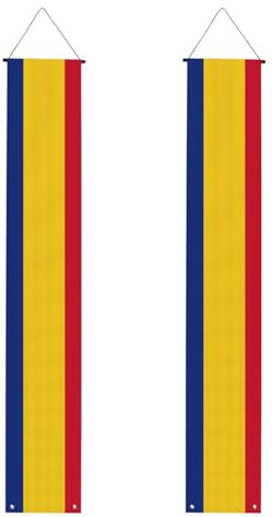 Bandera de Rumania para múltiples ocasiones para colgar en cualquier lugar, decoración de celebraciones, suministros de fiesta de graduación