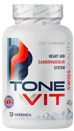 TONEVIT – Supporto Cuore e Migliora Circolazione – con Mirtillo Rosso, Aronia Nera e Coenzima Q10 – 40 Capsule – Integratore Alimentare