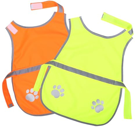 TOYANDONA 2 Stück Fluoreszierende Hundeweste Hundeweste Reflektierende Sicherheitsweste Für Hunde Hunde Leuchtweste Reflektorweste Für Nachtweste Zum Spazierengehen