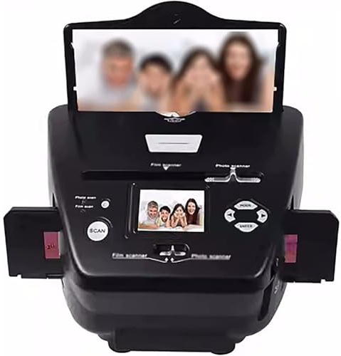 LVSEWOA Scanner Digitale per pellicole e Diapositive, convertitore di Foto digitali, Schermo LCD da 2,4, Cattura Foto di Dimensioni 3 x 5, 4 x 6, 5 x 7, Diapositive e Negativi da 35 mm
