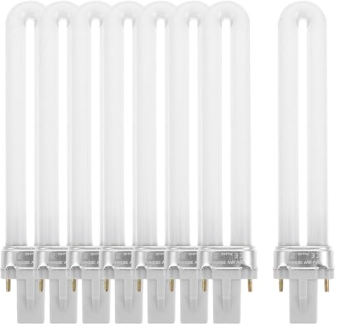 MAGICLULU 8 Stück 9W UV Ersatzröhren für Nageltrockner – Professionelle 365nm Lampenröhren für Gelnägel, Ersatzlampe kompatibel mit gängigen UV-Lichthärtungsgeräten, Nail Art Zubehör