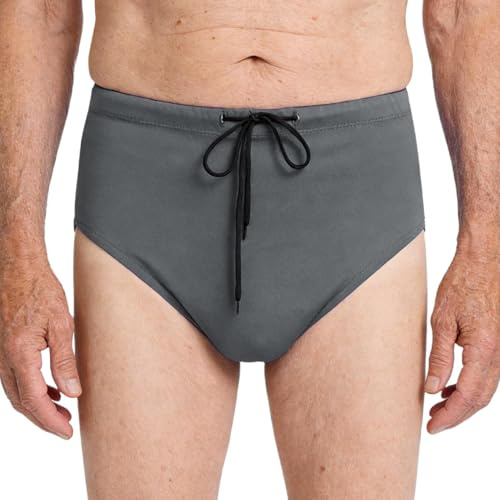 Sywiyi 3 Stück Erwachsene Windelhülle Wasserdicht Herren Inkontinenz Slip Unterhose Unterwäsche Waschbar mit Kordelzug Windelüberhose Grau XXL