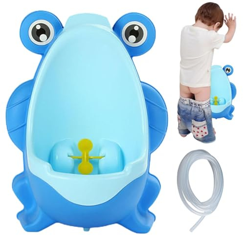 Urinario de entrenamiento para niños Orinal de entrenamiento para ir al | Orinal de pie con forma de rana, bonito entrenador para orinal montado en la pared, entrenador para