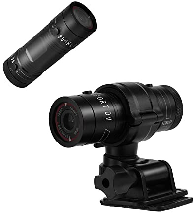 Sharainn Caméra de Sport Portable Full HD 1080P étanche pour vélo de Plein air USB pour Sports de Plein air Aventure extrême, caméra Confortable pour Casque