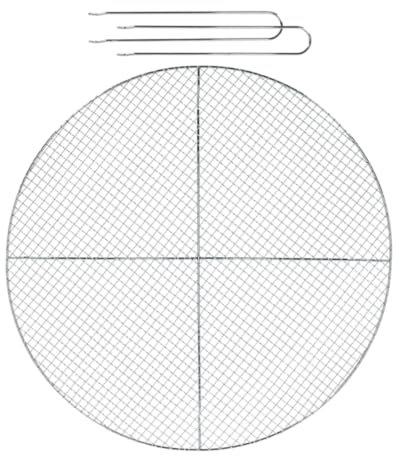 Grille BBQ pour brasero en fer galvanisé 60 cm