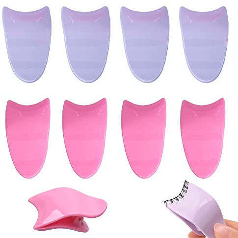 8Pcs Artificial Eyelash Auxiliary Clip, Lash Clip Applicator False Eyelashes Applicator Tool for Wear Eyelashes, More Convenient to Wear Lashes