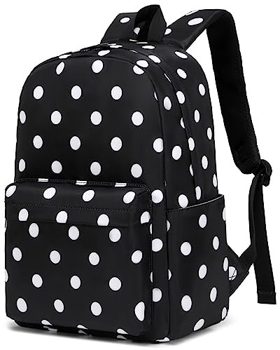 Esfoxes Mädchen-Rucksack für Grundschule, Mittelschule, Kinder, Teenager, Schultasche, Damen, College, Büchertasche, Laptop-Rucksäcke, Gepunktet, 16.5 x 12.5 x 5.5 inches, Modern