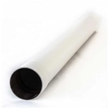 Tubo pluviale tondo colore bianco (metri 1 Ø80, bianco)