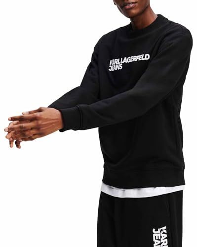 Karl Lagerfeld Jeans Hombre Regular Essential Logo Sweatshirt Black XS