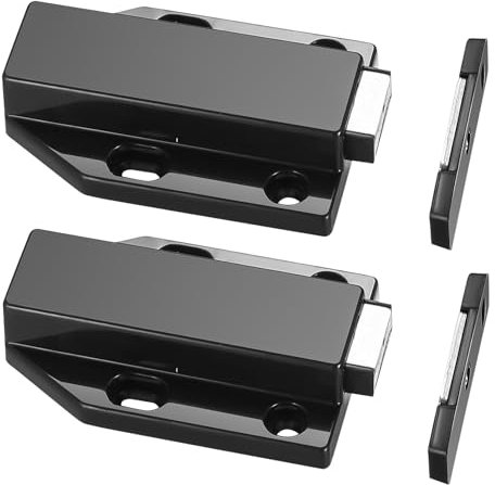 2 Pcs Mécanisme de pression pour ouverture de porte,Bouton pour porte automatique,système de ressort push-open,Magnétique avec fermeture pour Meubles,Portes d'armoire,Dispositif de fermeture