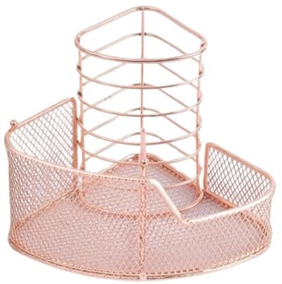 DGSYUAN Stiftehalter Schreibtisch Organizer Büro Schreibtisch-Organizer Und Zubehör, Büro-Organizer, Stiftehalter Für Zuhause Und Büro Schreibtisch Organizer (Color : Rose Gold, Size : 14.8 * 10cm)