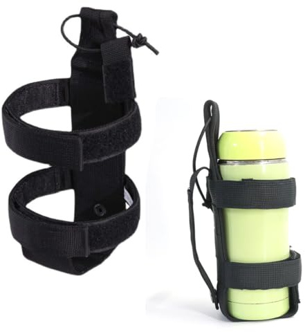 PLABBDPL 1pcs Taktischer Wasserflaschenhalter, tragbar und verstellbar, ideal für Outdoor-Sportarten wie Wandern, Bergsteigen, Radfahren und Camping,