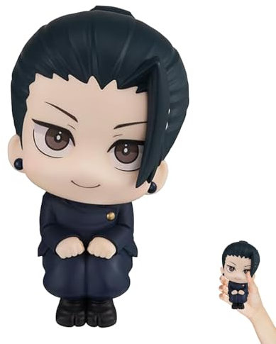 Geto Suguru Anime Statue, 10cm Q Version Action Figur, PVC Spielzeug, Desktop Ornament Dekoration für Anime Fans