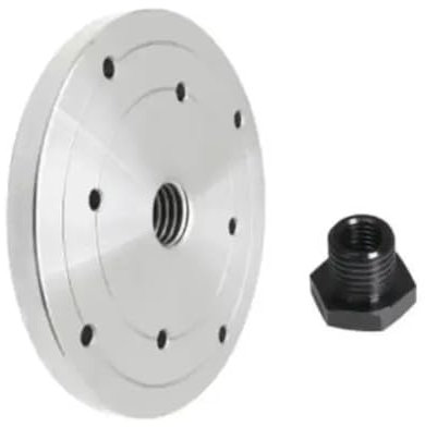 1SET Piastra frontale for tornio in legno for mandrino for tornio for lavorazione del legno filettato M33 M18 da 1 pollice 2 3 4 6 Piastra frontale flangiata(M18 x2.5-150mm)