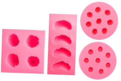 Alipis 4stücke Silikon Obst Formen Flexible Obst Thema Form Fondant Kuchen Dekor Formen Obstgussformen Epoxidharz Ornamentform