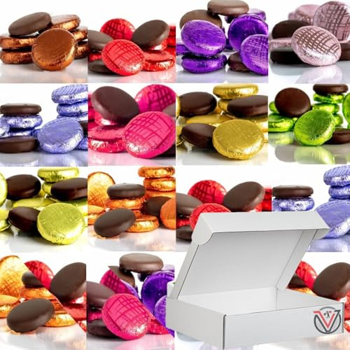 Whittakers Creme Assorted Chocolates Collections With Christmas Box - Variety Colors of Foiled Wrapped Chocolates (500g)