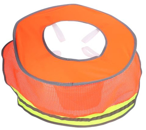 SOLUSTRE Hard Hat Sonnenblende Für Nacken Schutz Atmungsaktive Sicherheitshelme Mit Reflektorstreifen Für BAU Und Outdoor-aktivitäten Für Gartenarbeit Radfahren Und Mehr