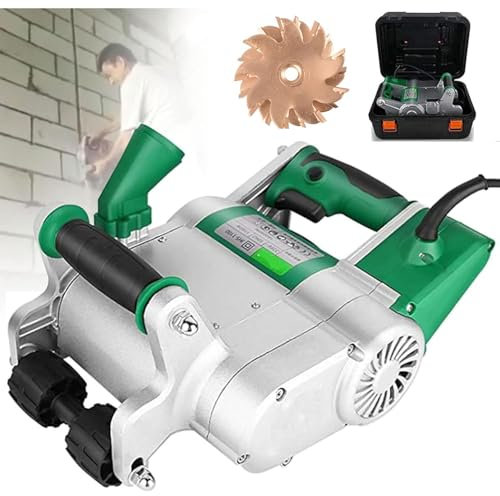 Rozadora De Ranura Para La Pared Eléctrica Profesional Máquina Cortadora De Concreta De Acero Alta Potencia 1100w, Se Puede Colgar En La Pared, Máquina De Corte De Hormigón Para Azulejos,35mm