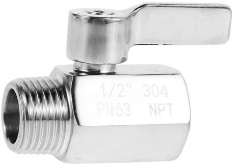 SOIMISS Robinet à Boisseau Sphérique Femelle Vanne De Vidange Pour Camping Contrôle De Température De Douche Petit Robinet Fileté Point Évent Capuchon De Purge Usage Salle De Bains