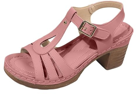 Allbestop Escarpins Confortable pour Femmes, Sandales Bohème Femme Sandale à Talon Femme Femmes Escarpins Sandales Bouche de Poisson Plates d'Été Dentelle Fleur Bottines Mariage Fête