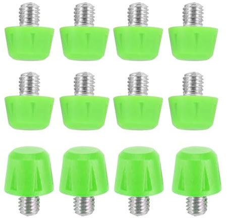 SVCEQZE Crampons de chaussures de football, crampons de chaussures de football, crampons à visser avec clé pour joueurs, jeunes amateurs, membres du club, vert, Large