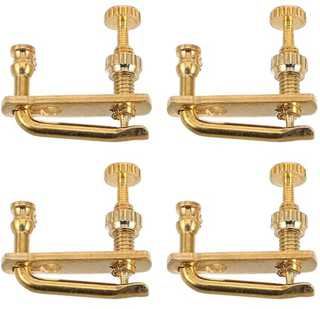 Beaupretty 4 Stück Feinstimmer für 1/2 und 1/4 geigen Metall Verstellknöpfe Präzises Stimmen Robustes Violin Zubehör für Anfänger und Profi
