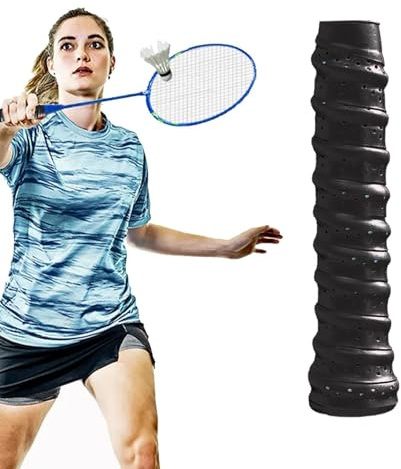 Tennisracketgreppband – badminton-greppband | superabsorberande overgrepp, halkfritt, svettbeständigt, perforerat, andningsbart, sportband | män kvinnor squash fiskespö träning