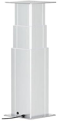 DHLCE-S elektrisk lyftpelare, 200 kg kapacitet, 10 mm/s, fjärrstyrd lyftplattform, hantering, hissbord, kranar (Silvery-80KG 30MMS, H800-1150 mm)