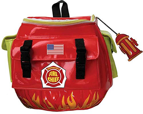 alles-meine.de GmbH 3D Effekt - Rucksack/Kinderrucksack - Feuerwehrauto - wasserfest - Tasche Feuerwehr Kinder wasserabweisend Auto Fahrzeug - Regentasche Regenbekleidung