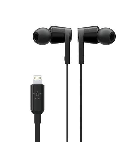 Belkin Rockstar Wired Noise-canceling Waterproof In-ear Headphone - Black