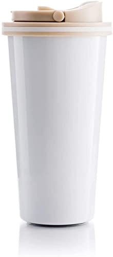 BOHORIA® Premium Edelstahl Kaffee-to-Go-Becher 2020 Edition | Thermo-Becher | Isolierbecher – Vakuumisoliert - 500 ml | Reise-Becher für Kaffee – Autobecher Travel Mug (Classic White)